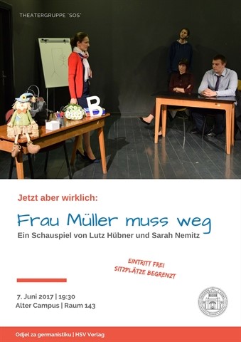Dramska predstava studenata germanistike „Frau Müller muss weg“